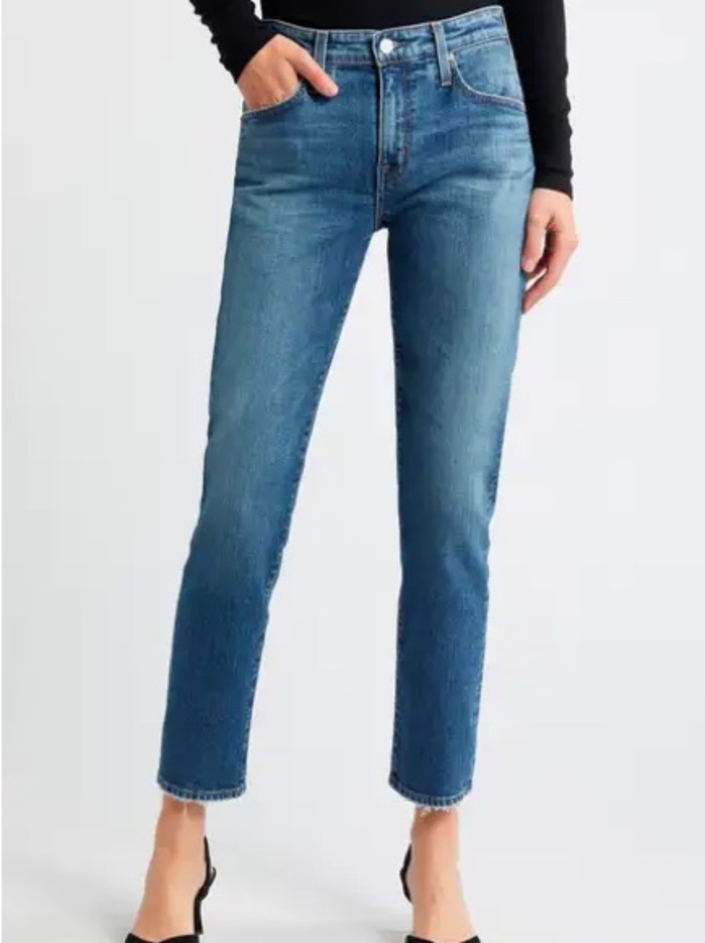 AG Adriano Goldschmied Ex-Boyfriend Slouchy Slim Jeans in Medium Blue Wash